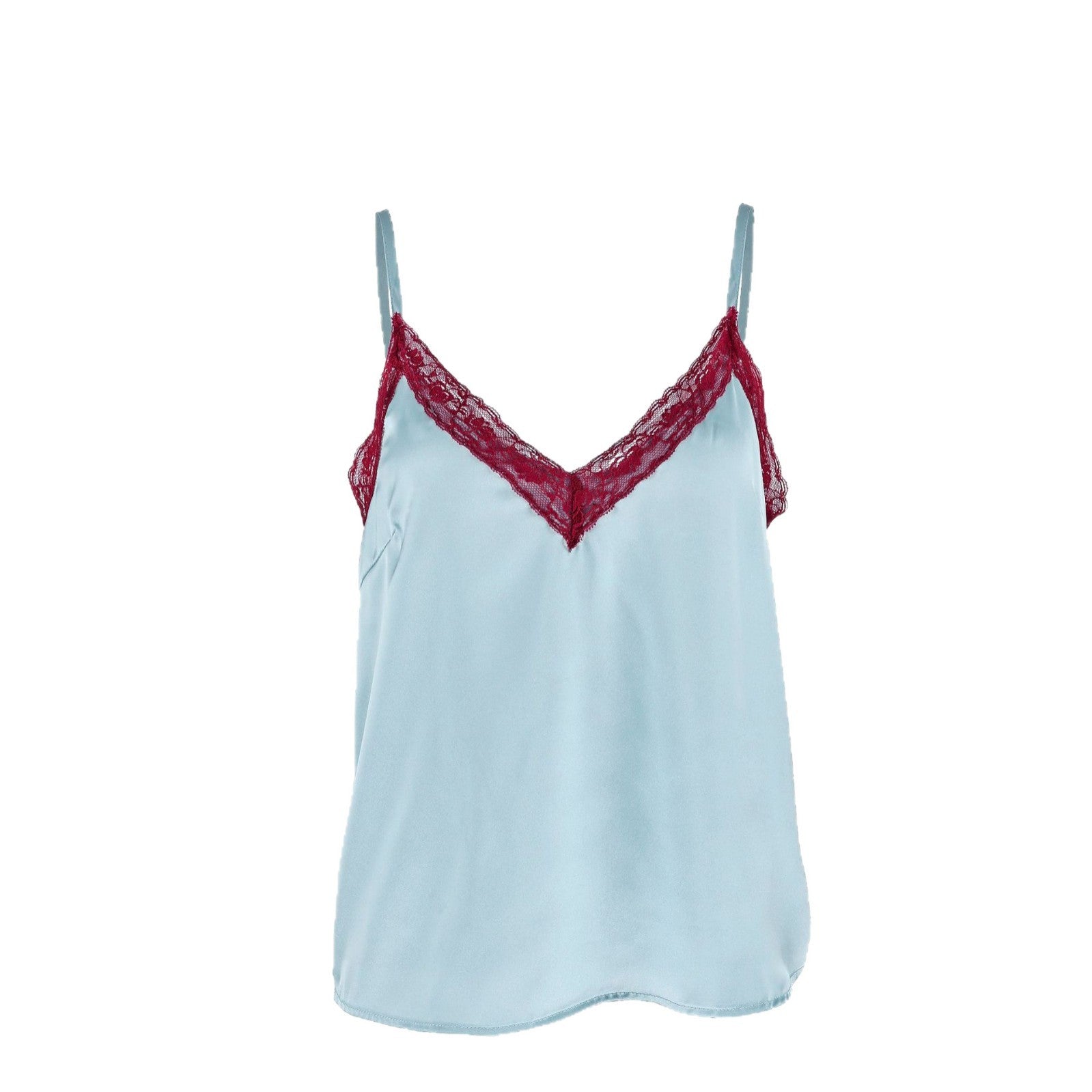 Women's Lace Camisole Top - Teal - view 5