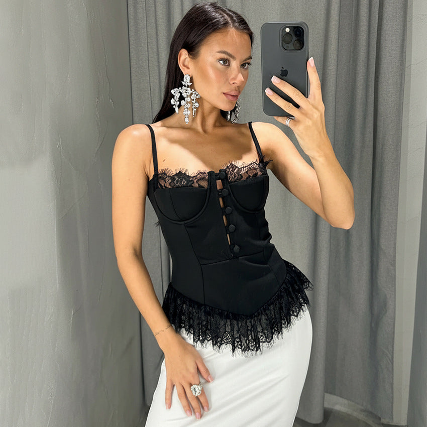 Women's Lace-Trim Camisole Top - view 1
